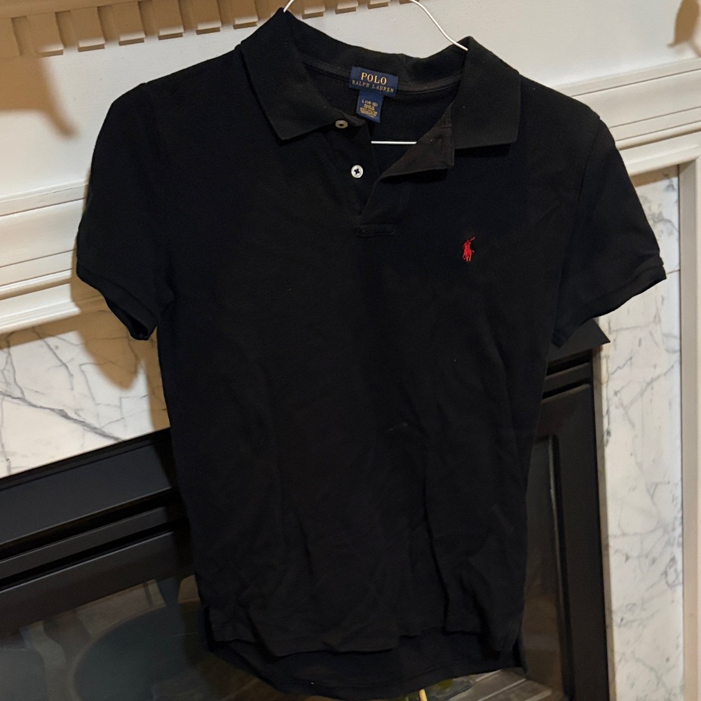 Polo by Ralph Lauren Black Polo Shirt with Red Pony Logo